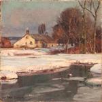 Winter Landscape with Farmhouse