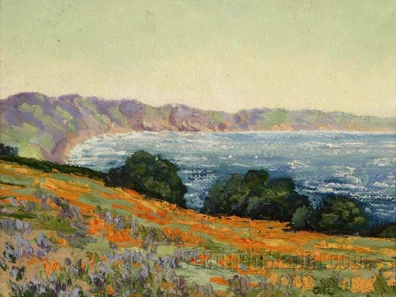 Lupine and Poppies, Central Coast, California