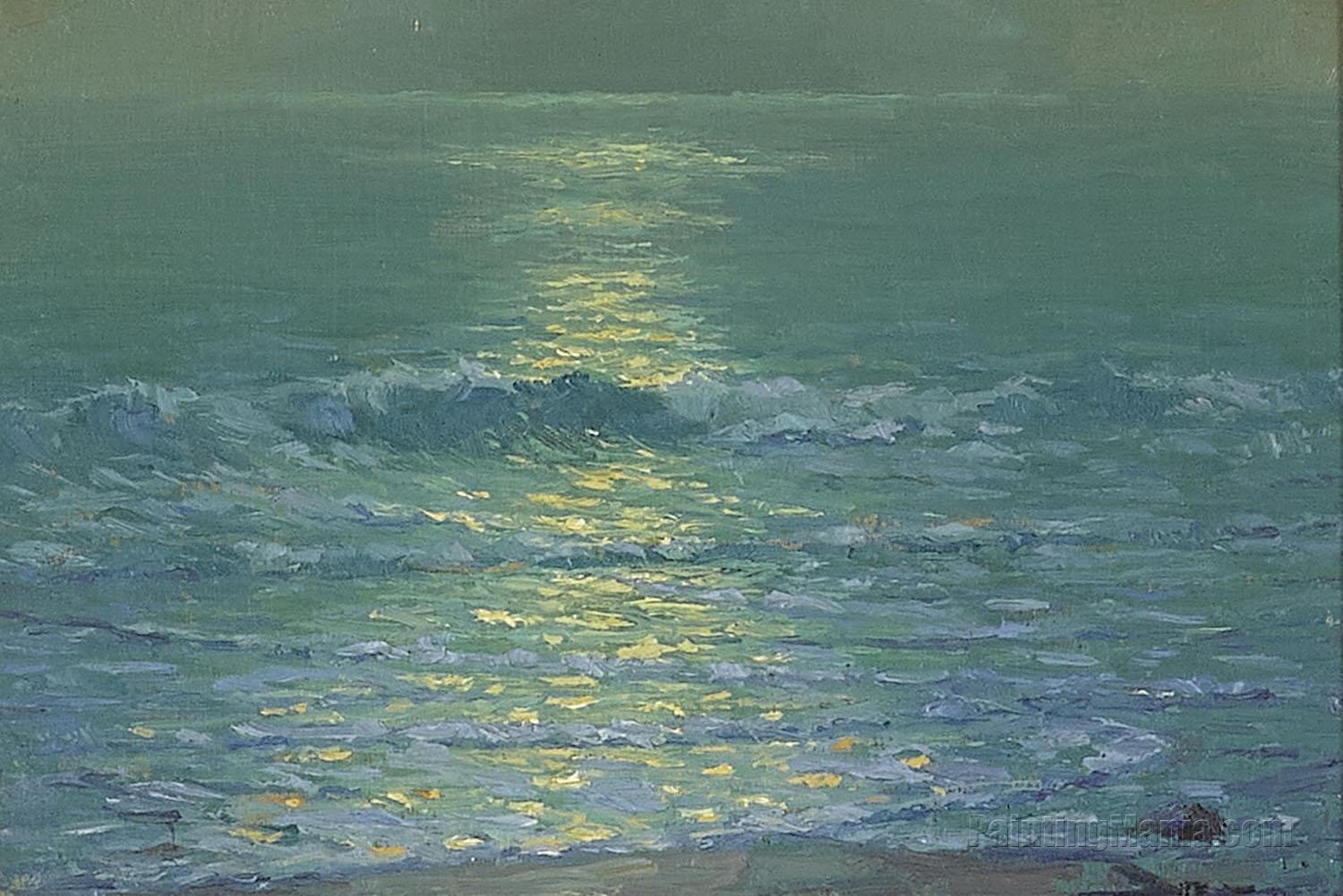 Moonlit Malibu Surf