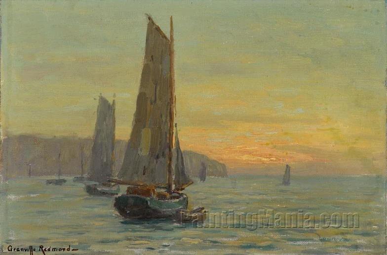 Sailboats at Sunset