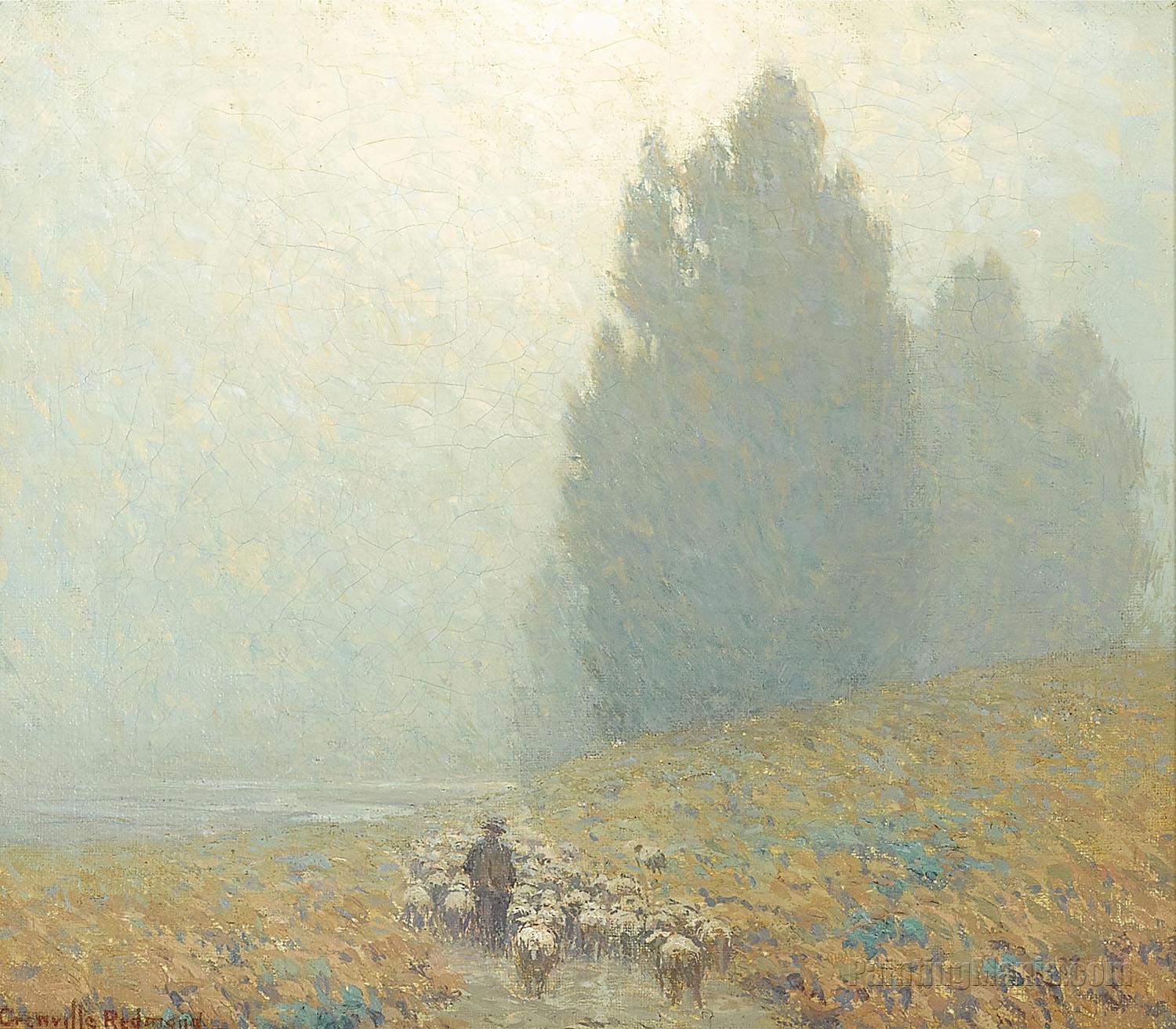 Shepherd on a Path