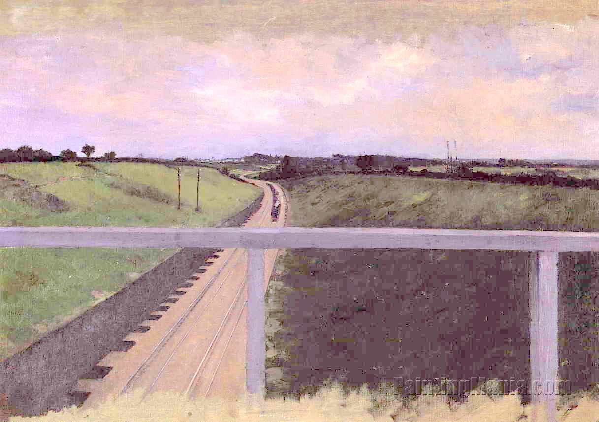 Landscape with Railway Tracks