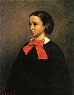 Portrait of Mademoiselle Jacquet - Gustave Courbet Paintings