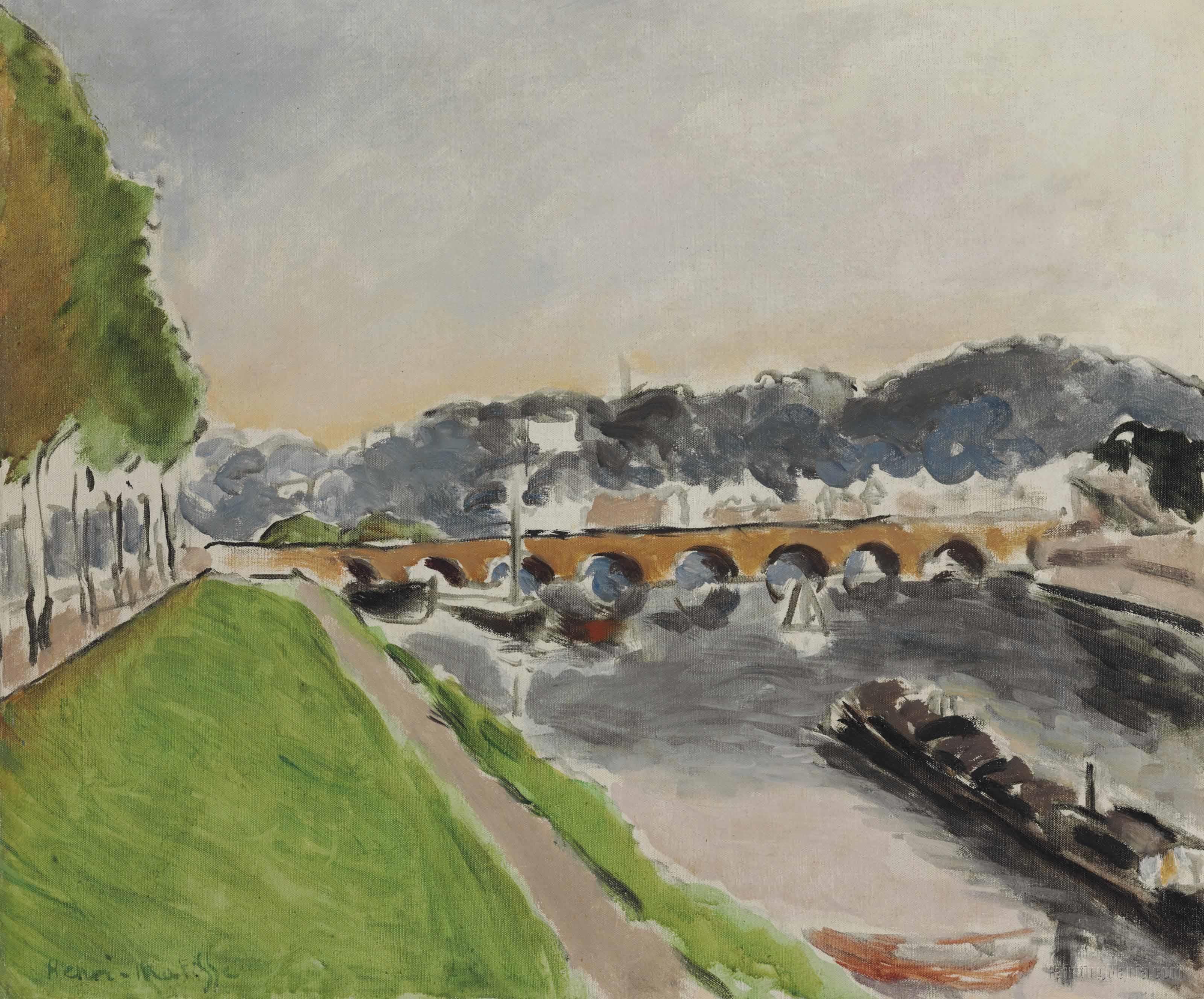 The Pont de Sevres by Barge