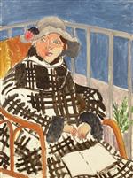 Mademoiselle Matisse in a Plaid Coat