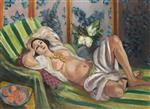 Odalisque Lying with Magnolias