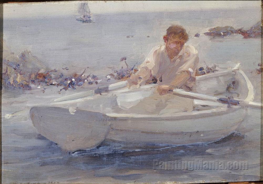 Man in a Rowing Boat