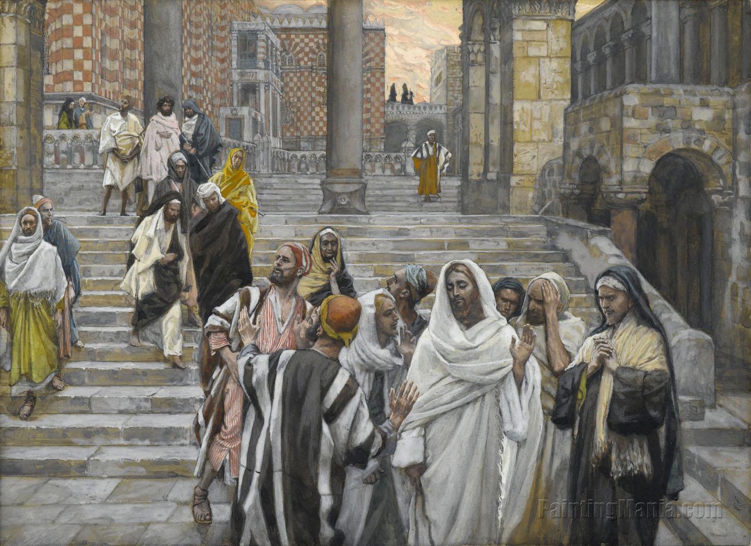 The Disciples Admire the Buildings of the Temple