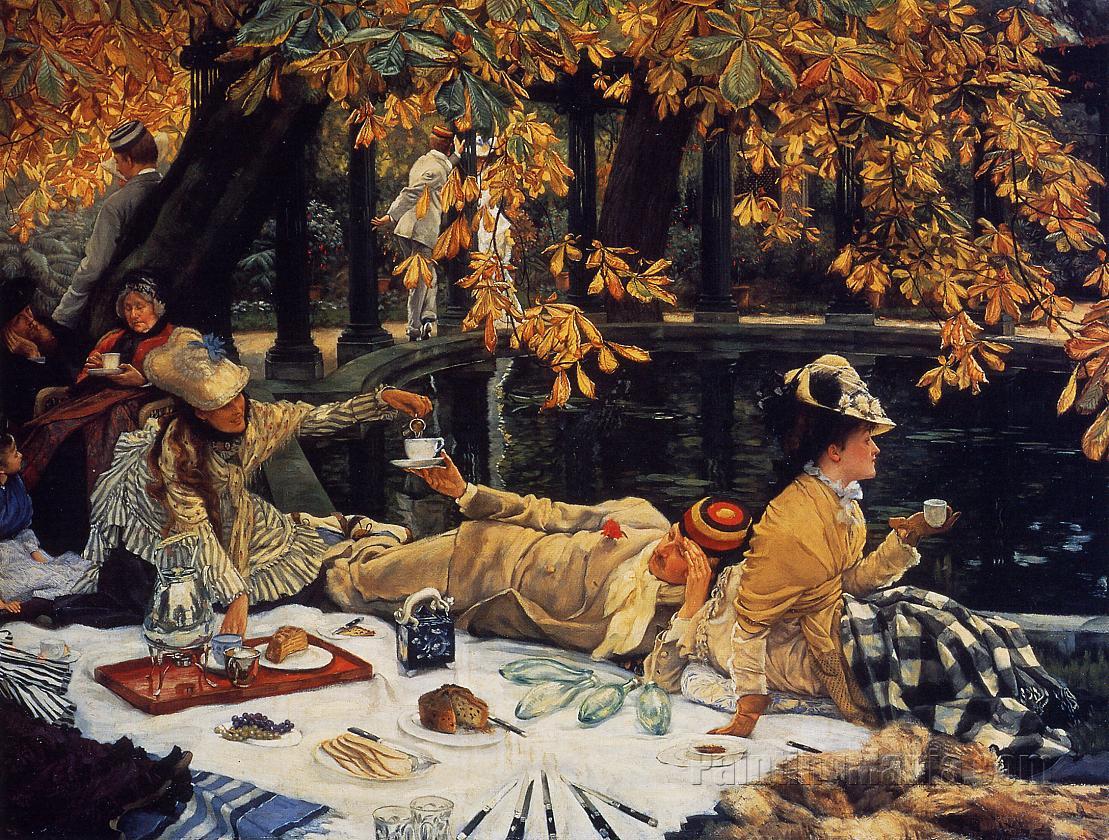 Holiday The Picnic James Tissot Paintings