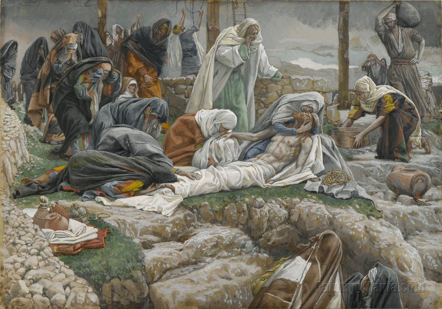 The Holy Virgin Receives the Body of Jesus James Tissot Paintings