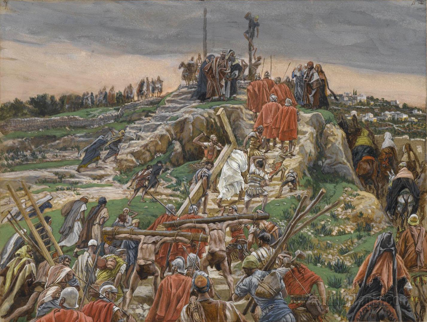 The Procession Nearing Calvary