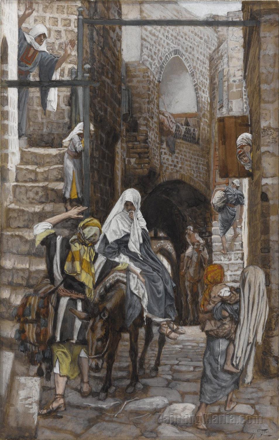 Saint Joseph Seeks a Lodging in Bethlehem James Tissot Paintings