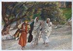 The Pilgrims of Emmaus on the Road James Tissot Paintings