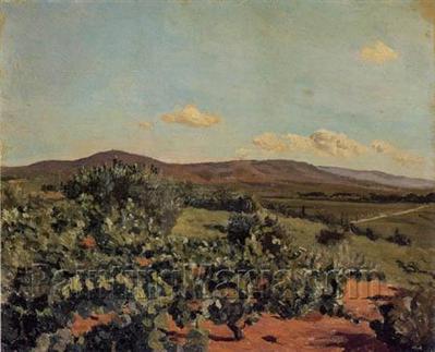 Paysage 1 - Jean-Frederic Bazille Paintings