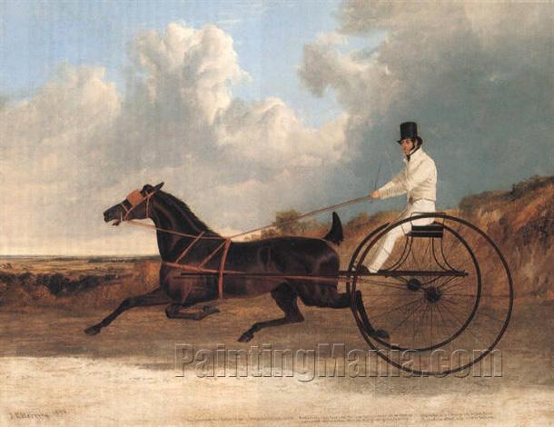 The American trotter "Rattler" driven by George Osbaldeston