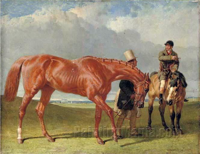 Bribery held by Alec Taylor Sen., the jockey Nat Flatman on a hack