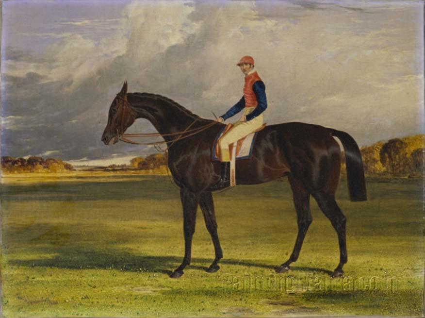 The Earl of Chesterfield's Filly 'Industry', with W. Scott Up, in a Landscape