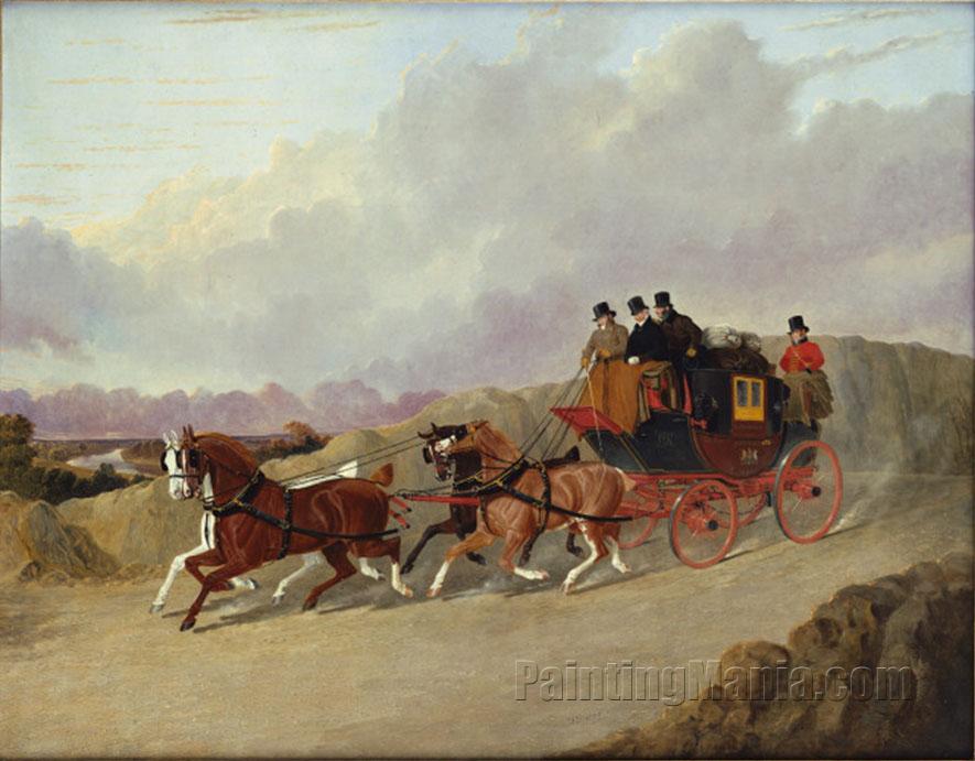 The Edinburgh to London Royal Mail Coach