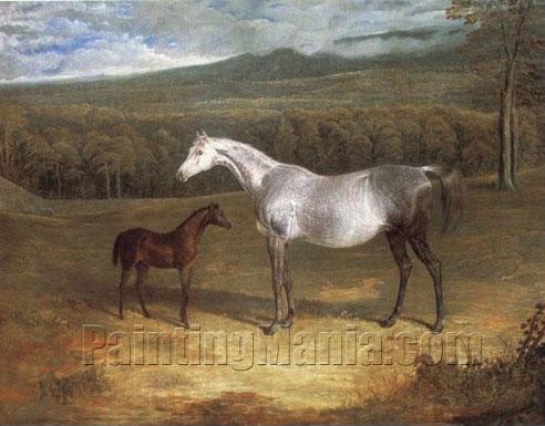 Jack Spigot Foal With Mother