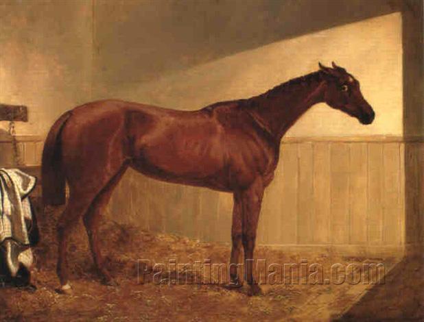 Princess, the Winner of the 1844 Oaks, in a Stable