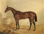 Little Wonder. winner of the Derby. 1840. in a stable