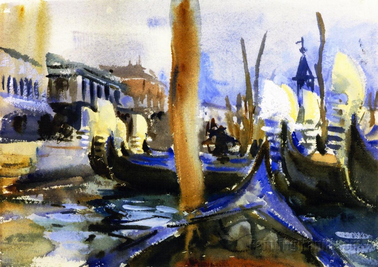 Gondola Prows (La Rive degli Schiavoni, Venice)