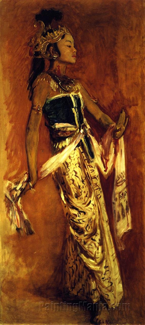 A Javanese Dancer 1889-3 サージェント John Singer Sargent 手描き