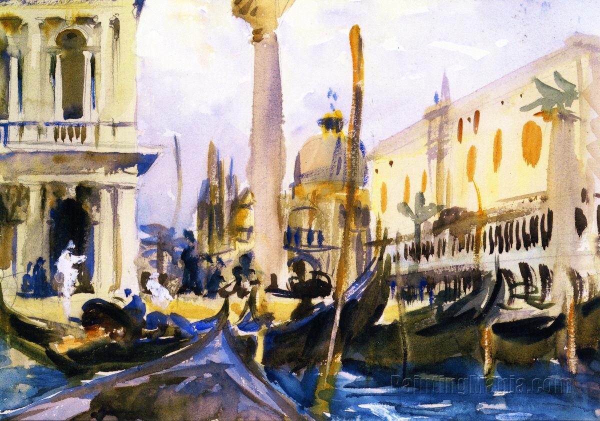 The Piazzetta with Gondolas