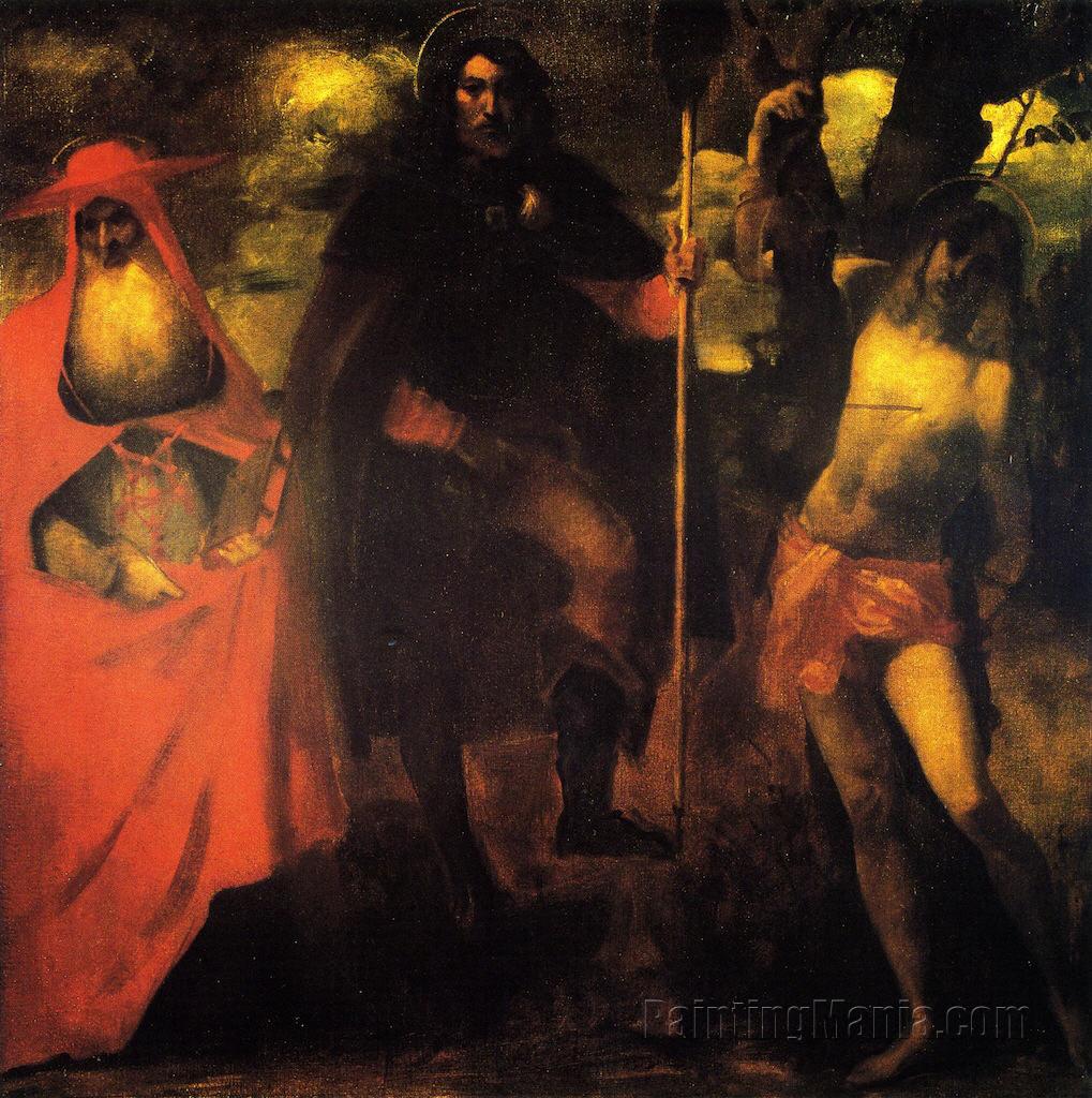 Saint Roch with Saint Jerome and Saint Sebastian