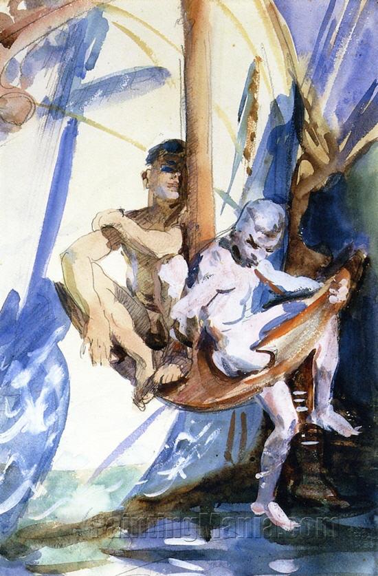 Two Boys on an Anchor