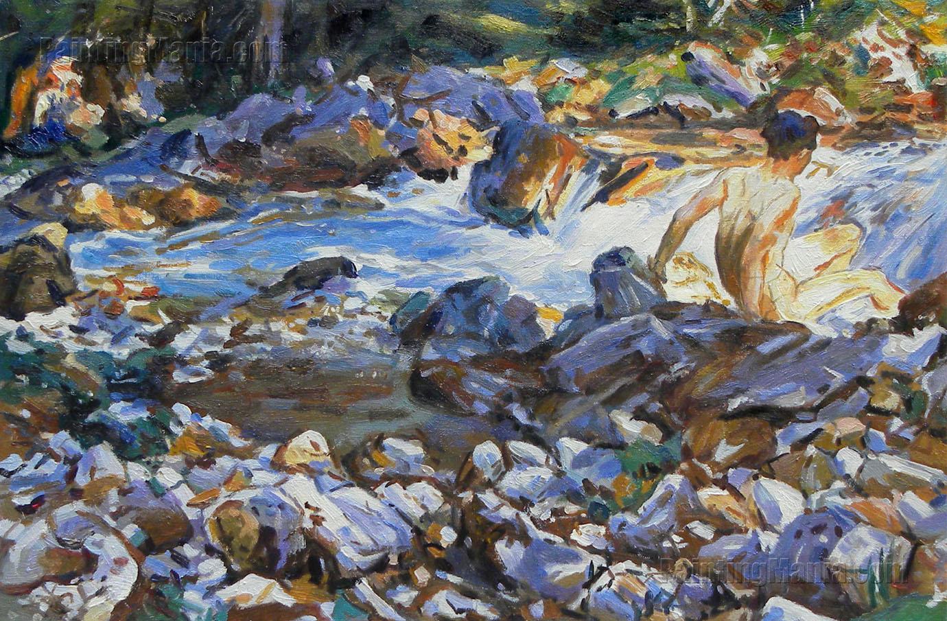 Mountain Stream - John Singer Sargent Paintings