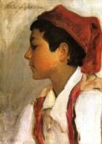 Head of a Neapolitan Boy in Profile