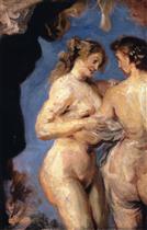 Two Figures from 'The Three Graces' (after Rubens)