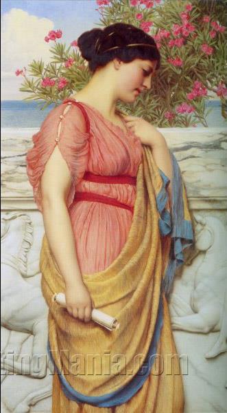 Sappho John William Godward Paintings   Sappho 254 51855 