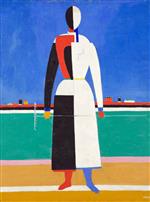 Woman with a Rake Kazimir Severinovich Malevich Paintings