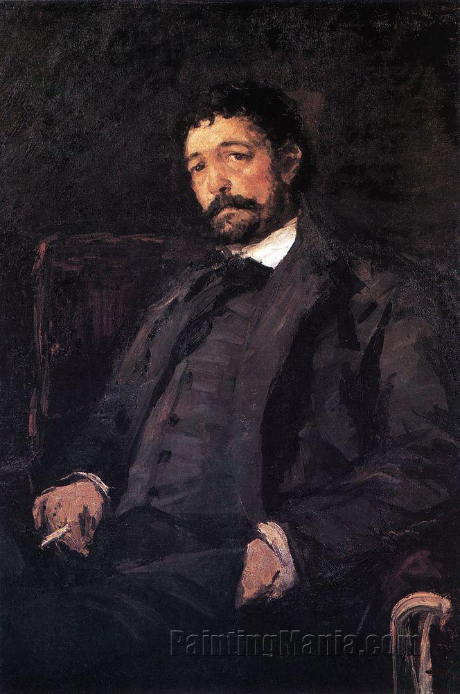 Portrait of Italian singer Angelo Masini