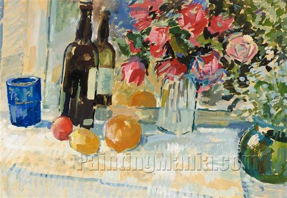 Still Life with Bottle of Wine