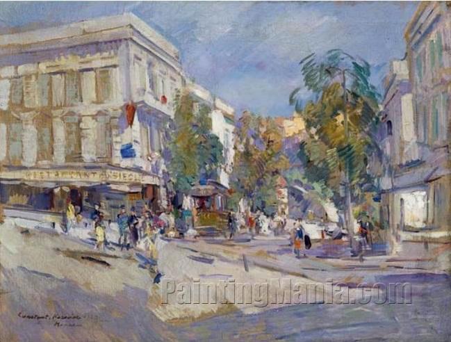 Street Scene in Monte Carlo