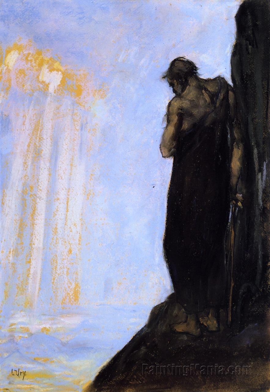 Moses on Mount Nebo Looking at the Promised Land Lesser Ury