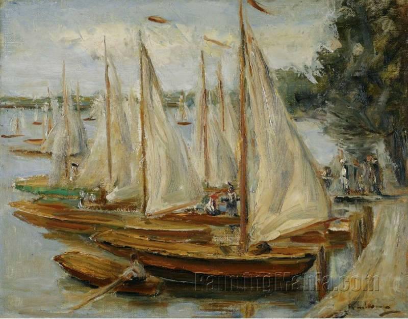 Sailing Boats on Wannsee Lake