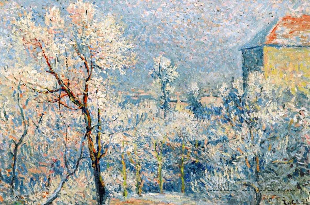 The Garden in the Snow, Rue Cortot