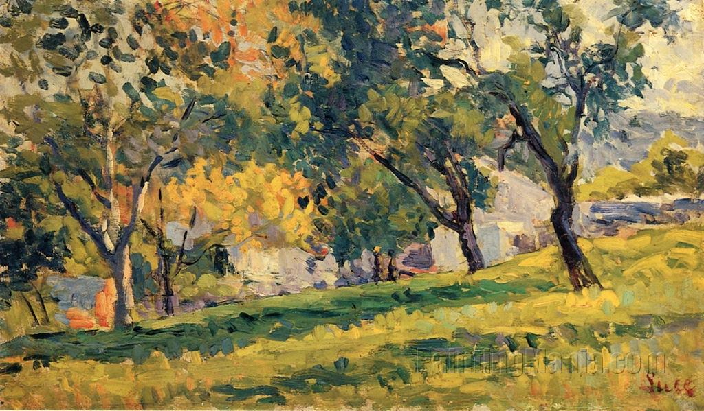 Landscape with Apple Trees