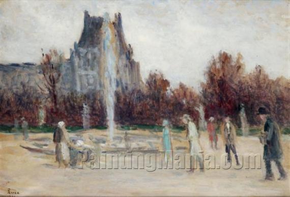 Le jet d'eau au jardin public, Tuileries