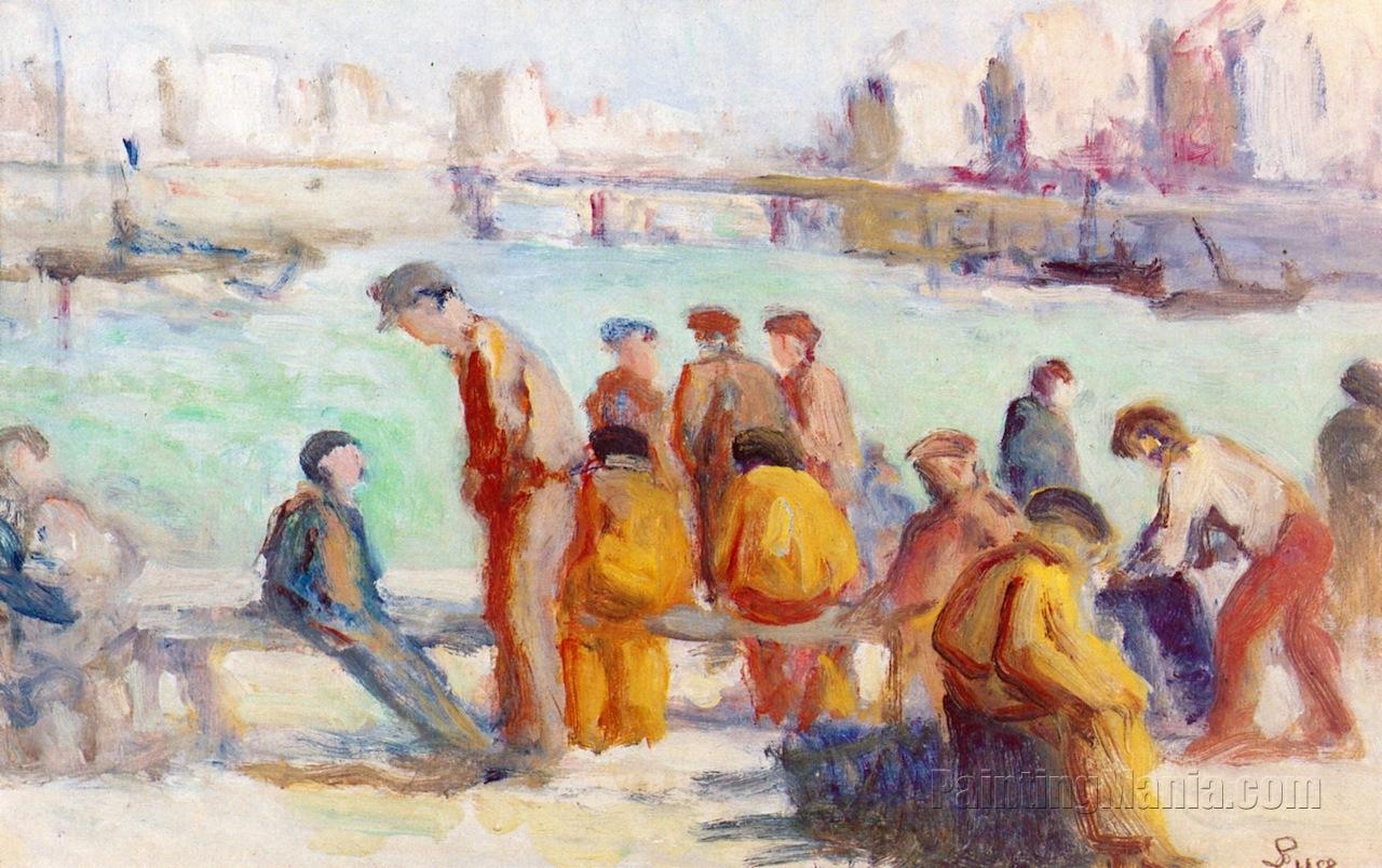 Le Treport, Fishermen on the Quay