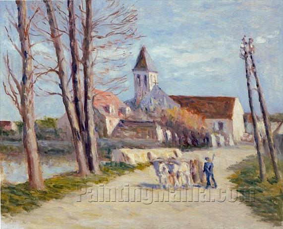 Paysan Quittant un Village (Peasant Leaving a Village)