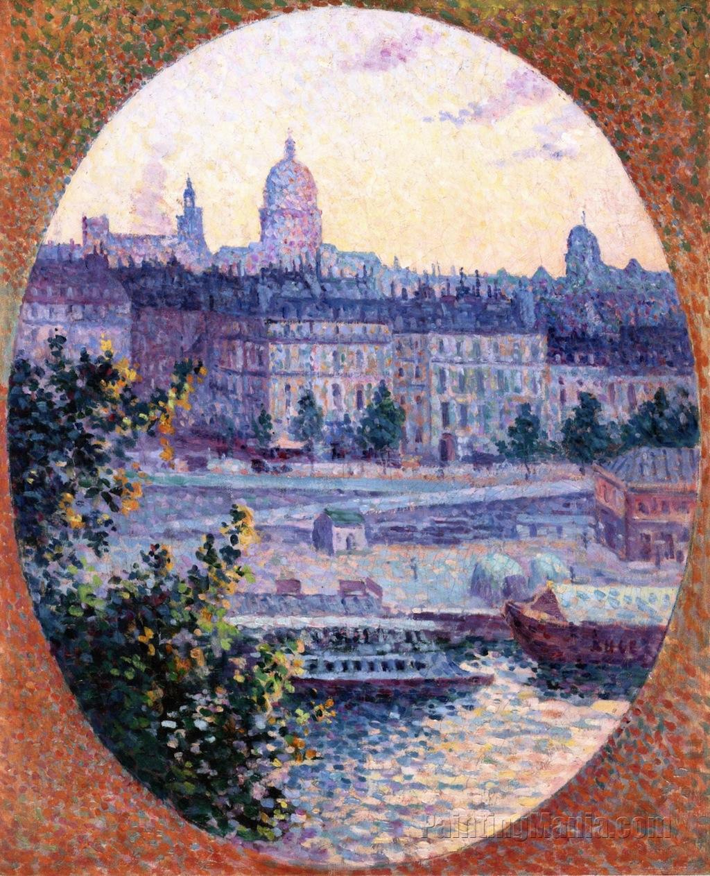 The Quai de Montebello and Sainte-Genevieve Hill