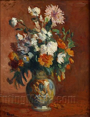 Red Flowers in a Vase