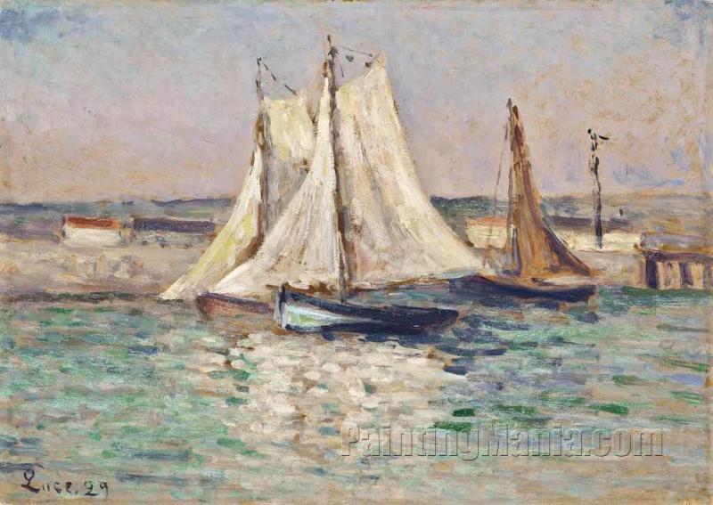 Sailboats at Honfleur