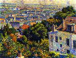 Montmartre. from the Rue Cortot. View towards Saint-Denis