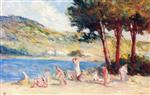 Rolleboise. Bathers on the Banks of the Seine